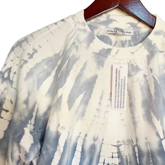 YOUNG FABULOUS & BROKE NWT Saltwater Crew Neck Tie Dye Sweatshirt Size Small - Picture 6 of 14